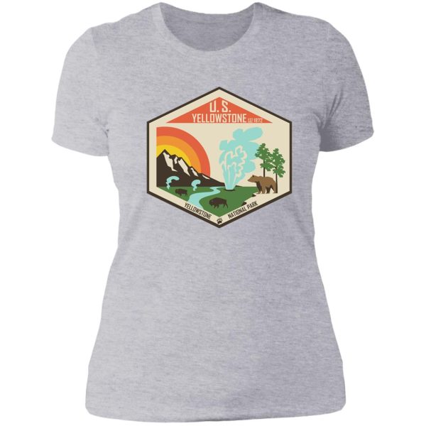 yellowstone national park lady t-shirt