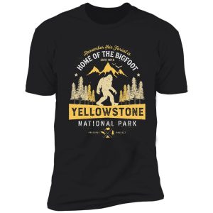 yellowstone national park vintage bigfoot t shirt men women shirt