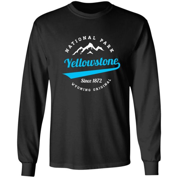 yellowstone national park wyoming mountains hiking camping hike camp 18 long sleeve