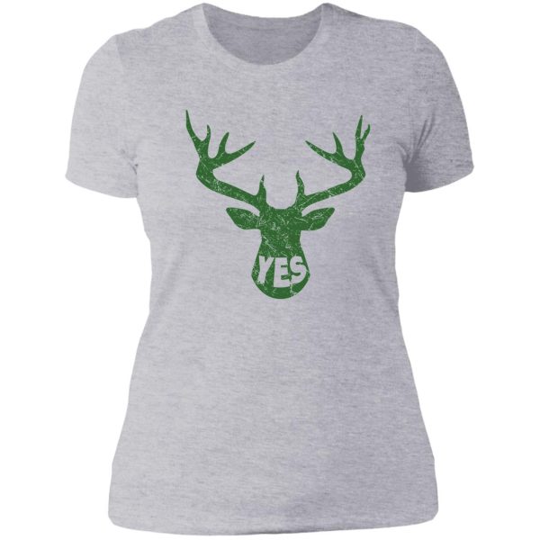 yes dear deer marriage advice happy wife funny husband lady t-shirt