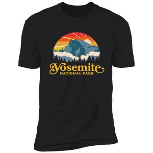 yosemite national park retro nature hiking tshirt shirt