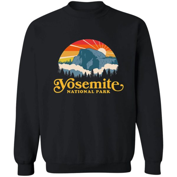 yosemite national park retro nature hiking tshirt sweatshirt