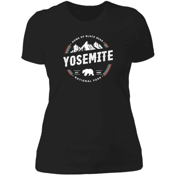 yosemite national park vintage gift lady t-shirt