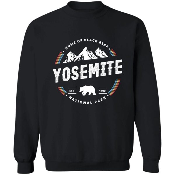 yosemite national park vintage gift sweatshirt