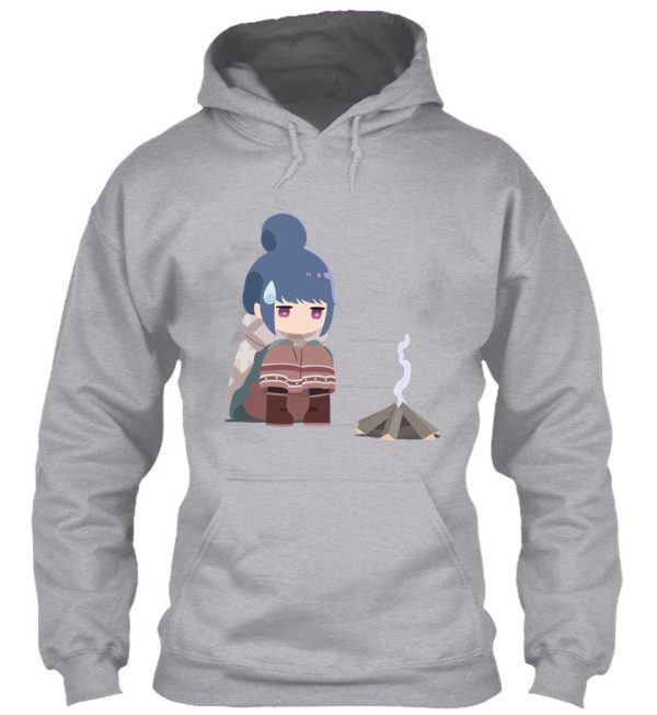 yuru camp - campfire rin hoodie