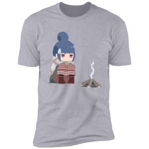 yuru camp - campfire rin shirt
