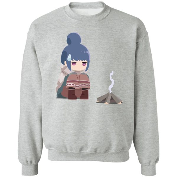 yuru camp - campfire rin sweatshirt