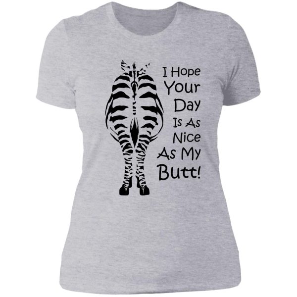 zebra day - black lady t-shirt