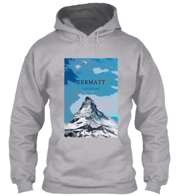 zermatt the swiss mountain hoodie