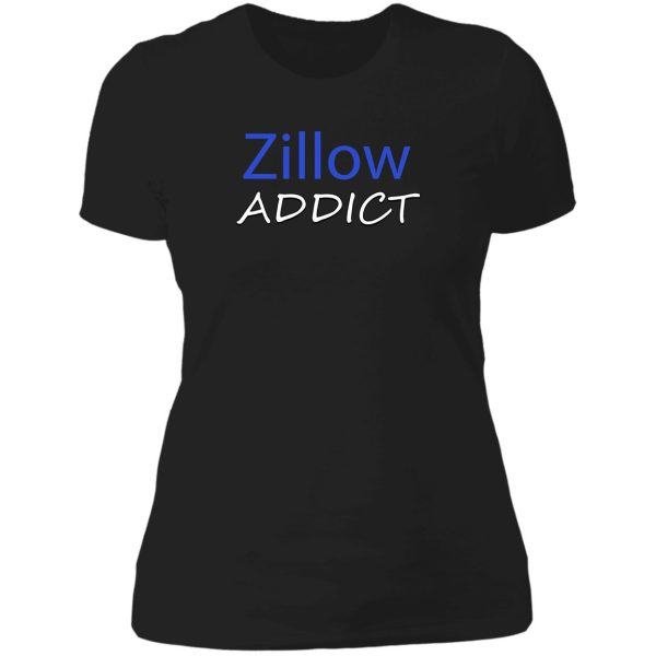 zillow addict lady t-shirt