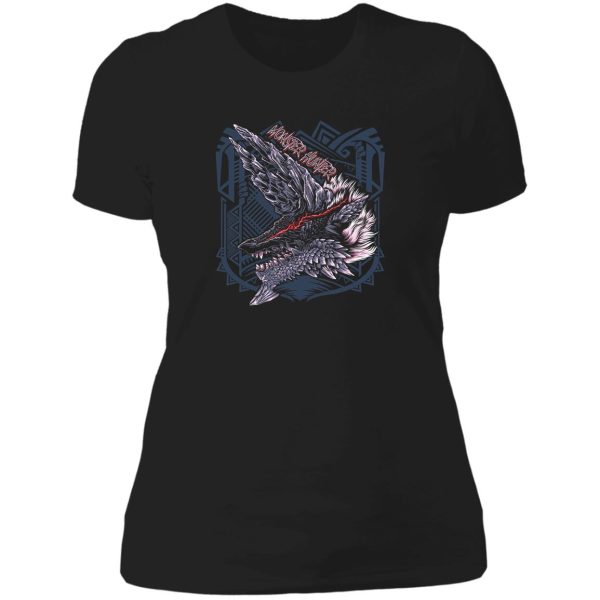 zinogre monster lady t-shirt