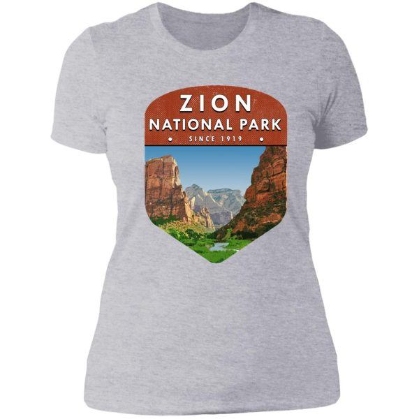 zion national park 2 lady t-shirt