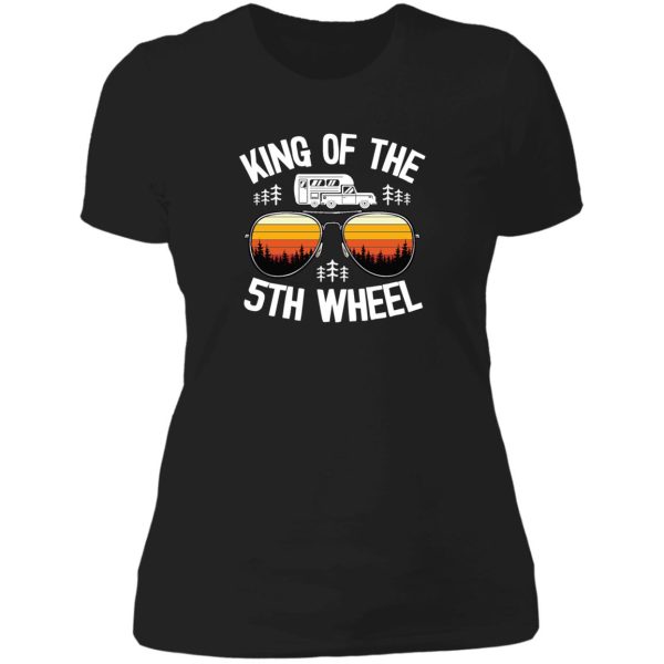 the 5th wheel funny camping lady t-shirt